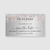 Birthday zilver roos goud met uitzondering van de  (Voorkant)