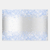 Birthday zilverblauw, met een vonkontsteking inpakpapier vel (Voorkant 2)