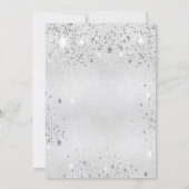 Birthday zilverglitter elegant glamoureus kaart (Achterkant)
