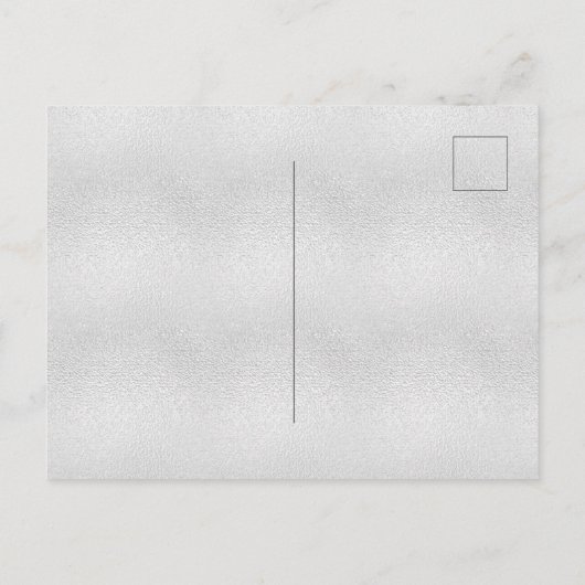 Birthday zilverglitter glamoureuze meisje uitnodiging briefkaart (Achterkant)