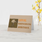 Birthday Zodiac Sign Personality Capricorn Kaart (Gele Bloem)