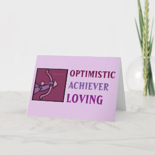 Birthday Zodiac Sign Personality Sagittarius Card Kaart