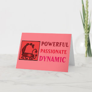 Birthday Zodiac Sign Personality Scorpio Card Kaart