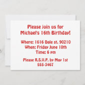 Birthday Zombie Apocalypse Kaart (Achterkant)