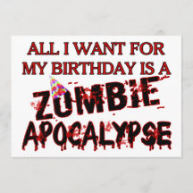 Birthday Zombie Apocalypse