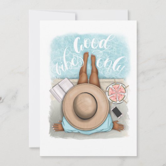 Birthday-zomervakantie Kaart (Voorkant)