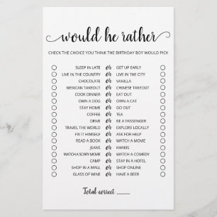 Birthday Zou hij het meest bewerkbare spel