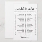 Birthday Zou hij het meest bewerkbare spel (Voorkant / Achterkant)