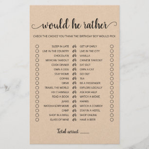 Birthday Zou hij het meest bewerkbare spel