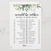 Birthday Zou hij het meest bewerkbare spel (Voorkant / Achterkant)