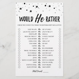 Birthday Zou hij het meest bewerkbare spel