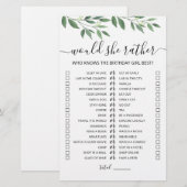 Birthday Zou ze een vrij bewerkbaar spel kunnen sp (Voorkant / Achterkant)