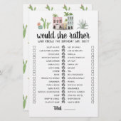 Birthday Zou ze een vrij bewerkbaar spel kunnen sp (Voorkant / Achterkant)