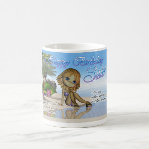 Birthday Zuster Cutie Pie Collectie strandleven Koffiemok