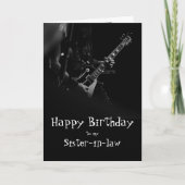 Birthday Zuster-in-law Fun You Rock Music Card Kaart (Voorkant)