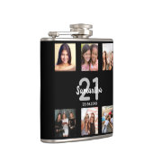 Birthday zwarte witte foto Fun Heupfles (Rechts)