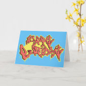 BIRTHDAYcard spangleMASSIVE Kaart (Gele Bloem)