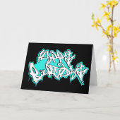 BIRTHDAYcard spangleMASSIVE Kaart (Gele Bloem)