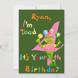 BirthdayPersonalizedGreetingkaart voor vier jaar. Bedankkaart