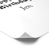 birthdays add your name text image editable invita poster (Hoek)