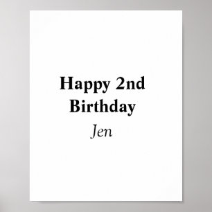 birthdays add your name text image editable invita poster