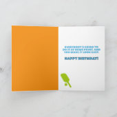 Birthdays Are Like Pickleball Funny Kaart (Binnen)