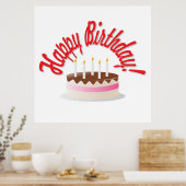 Birthday's cake poster (Keuken)