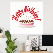 Birthday's cake poster (Thuiskantoor)