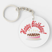 Birthday's cake sleutelhanger (Voorkant)