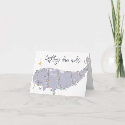 Birthday's Down Under Kaart (Voorkant)