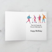 Birthdays Fun Mind says Yes Body says No Kaart (Binnen)