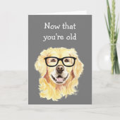 Birthdays Fun Old Age heeft Glasses Card Kaart (Voorkant)