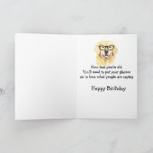 Birthdays Fun Old Age heeft Glasses Card Kaart (Binnen)