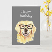 Birthdays Fun Old Age heeft Glasses Card Kaart (Gele Bloem)