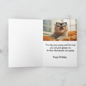 Birthdays Fun Old Age Put on Glasses Card Kaart (Binnen)