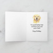 Birthdays Fun Scrolling for Birth Year Card Kaart (Binnen)
