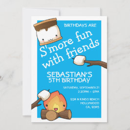 Birthdays is leuker voor vrienden marshmallow kaart