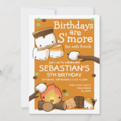 Birthdays is leuker voor vrienden marshmallow kaart (Voorkant)