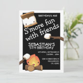 Birthdays is leuker voor vrienden marshmallow kaart (Staand voorkant)