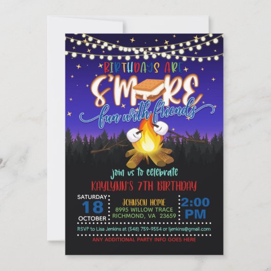 Birthdays is meer gefrustreerd met de uitnodiging  (Voorkant)