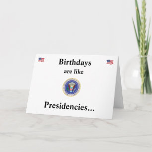 Birthdays & Presidents Kaart
