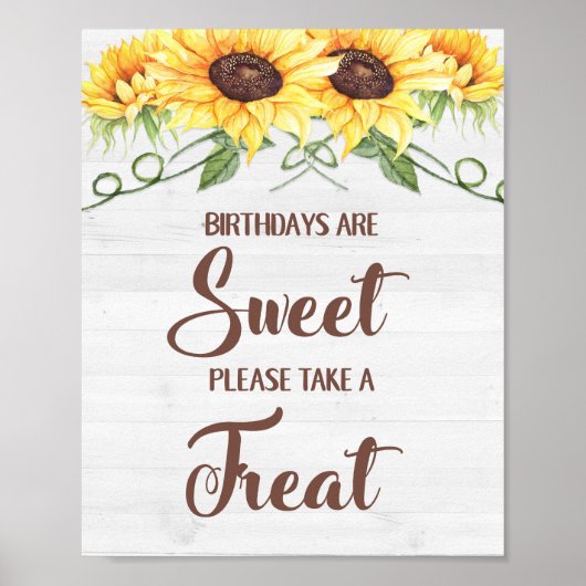 BIRTHDAYS ZIJN SCHAKELAARS... NEEM EEN BEHANDELING POSTER (Voorkant)
