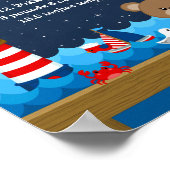 Birthestatistieken over het Beer van de Rode Zeema Poster (Hoek)