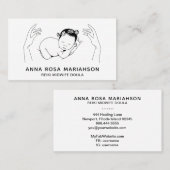 *~* Birthing Midwel Reiki Doula Birth Coach Visitekaartje (Voorkant / Achterkant)