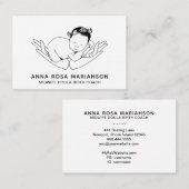 *~* Birthing Midwel Zwangerschap Doula Nanny Baby Visitekaartje (Voorkant / Achterkant)