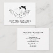 *~* Birthing Midwel Zwangerschap Doula Nanny Busin Visitekaartje (Voorkant / Achterkant)