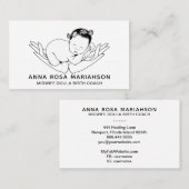 *~* Birthing Midwel Zwangerschap Doula Nanny Visitekaartje (Voorkant / Achterkant)