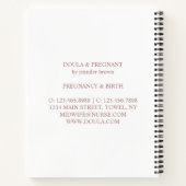BIRTHING SUPPORT SERVICE COACH NOTITIEBOEK (Achterkant)