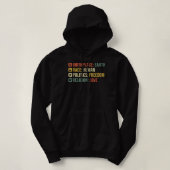 Birthplace Earth Race Human Politics Freedom Relin Hoodie (Design voorkant)