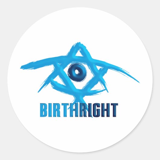 Birthright Ronde Sticker (Voorkant)
